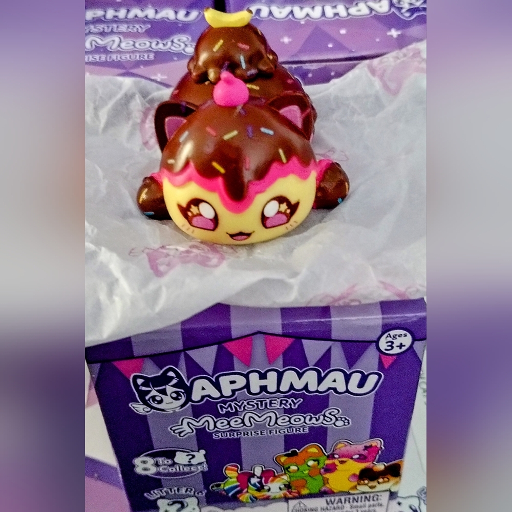 NOB Aphmau MeeMeows Litter 8 Carnival Cats Sunday Cat Mini Figure 3in New